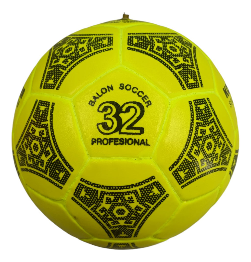 Balón De Fútbol Kora No.5 32 Gajos Amarillo