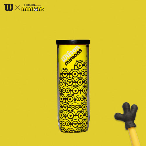Tubo De 3 Pelotas Tenis Wilson Minions Todas Superficies