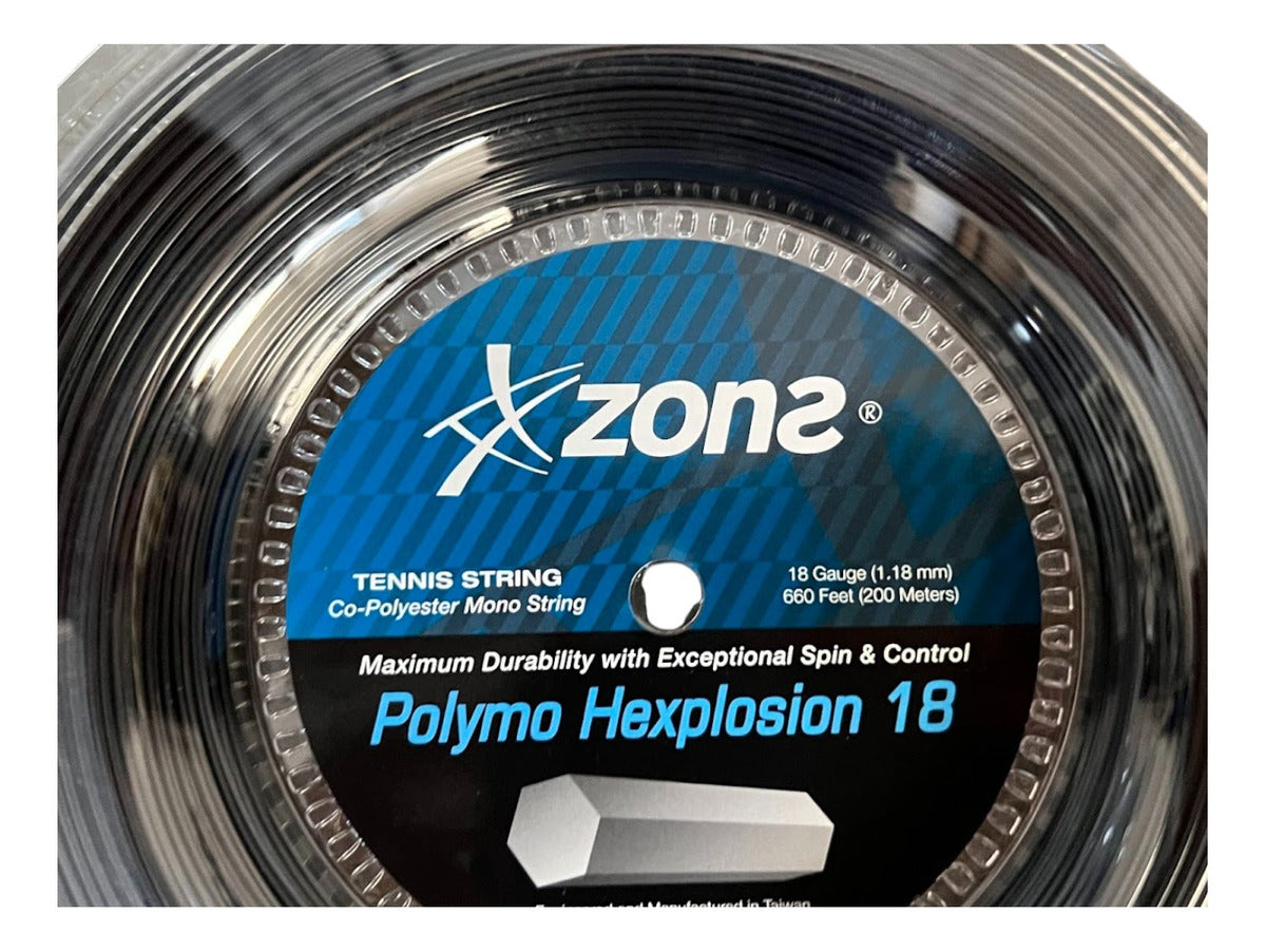 Rollo De Cuerda Zons Polymo Hexplosion Black 1.18mm 18