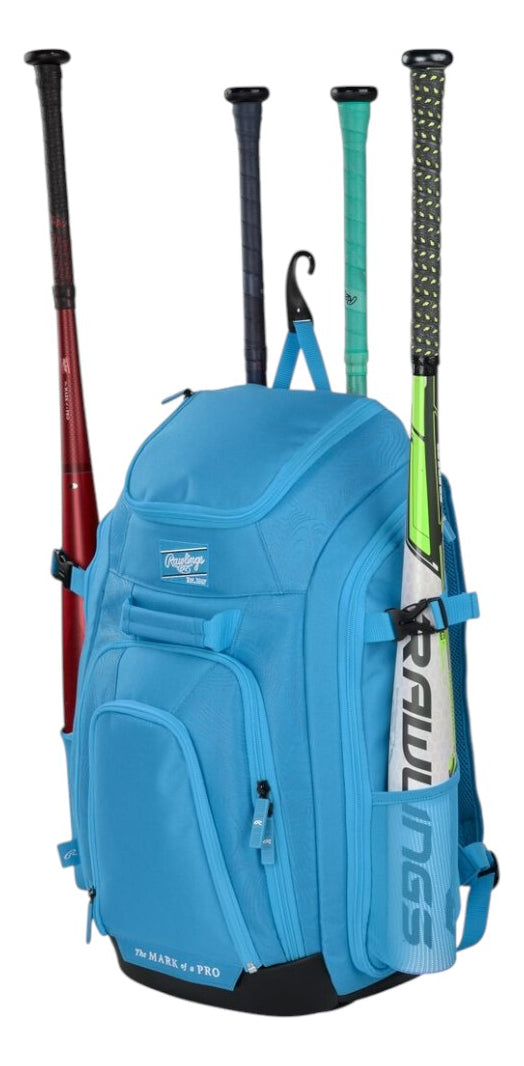 Backpack De Béisbol Rawlings Legion 2 Players Columbia Blue