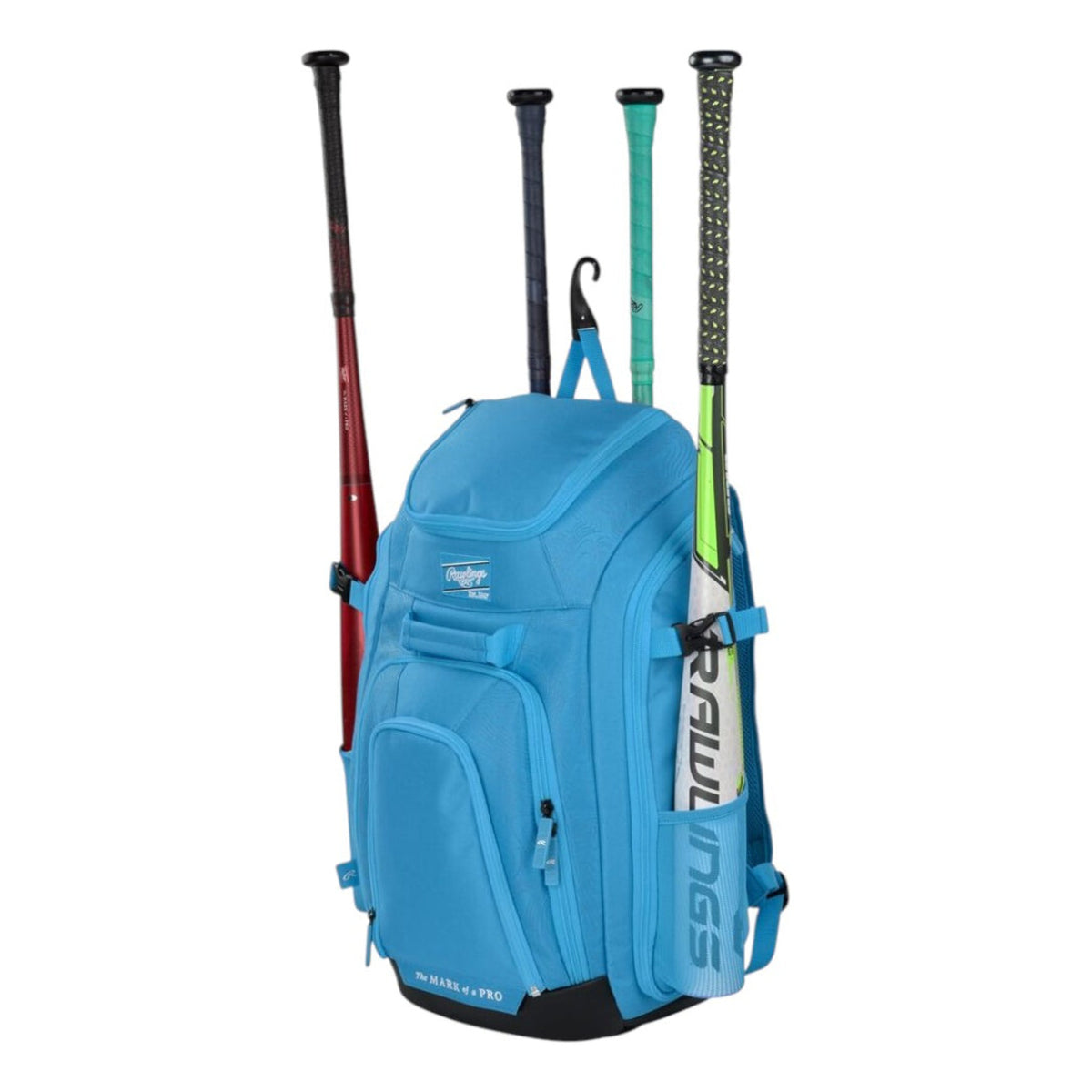 Backpack De Béisbol Rawlings Legion 2 Players Columbia Blue