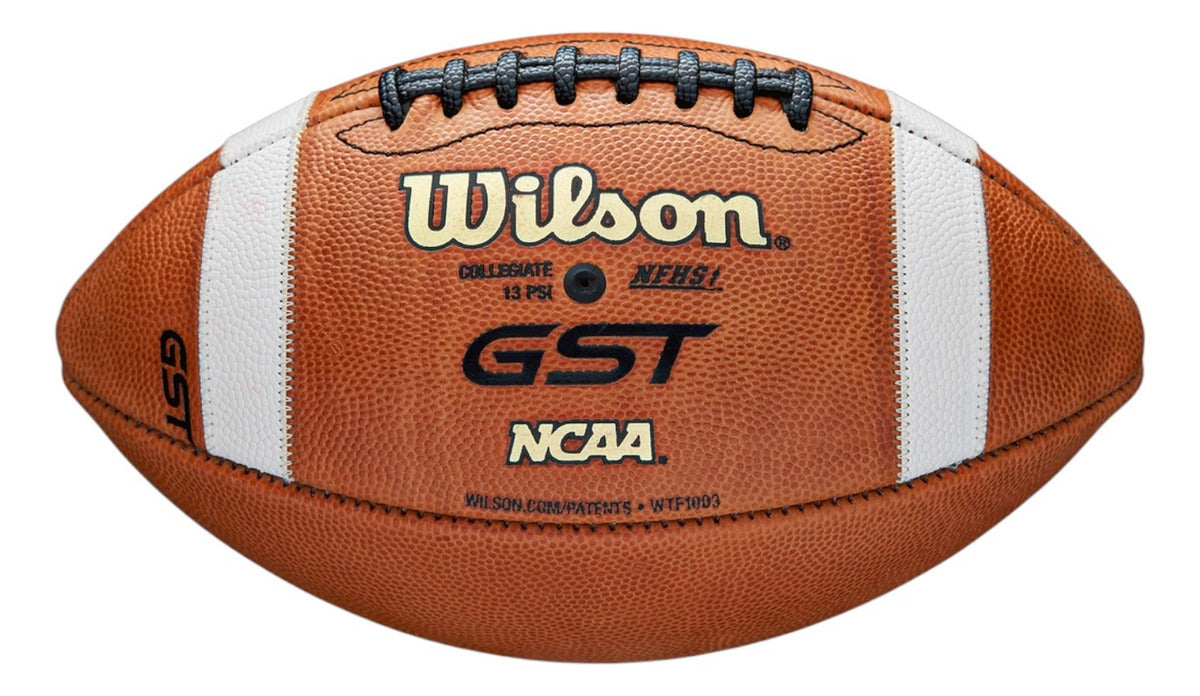 Balon De Futbol Americano Wilson Gst 1003 Piel Natural