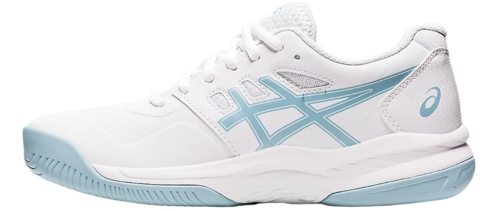 Tenis Asics Gel Game 8 White Smoke Blue Para Dama 7mx 10.5us