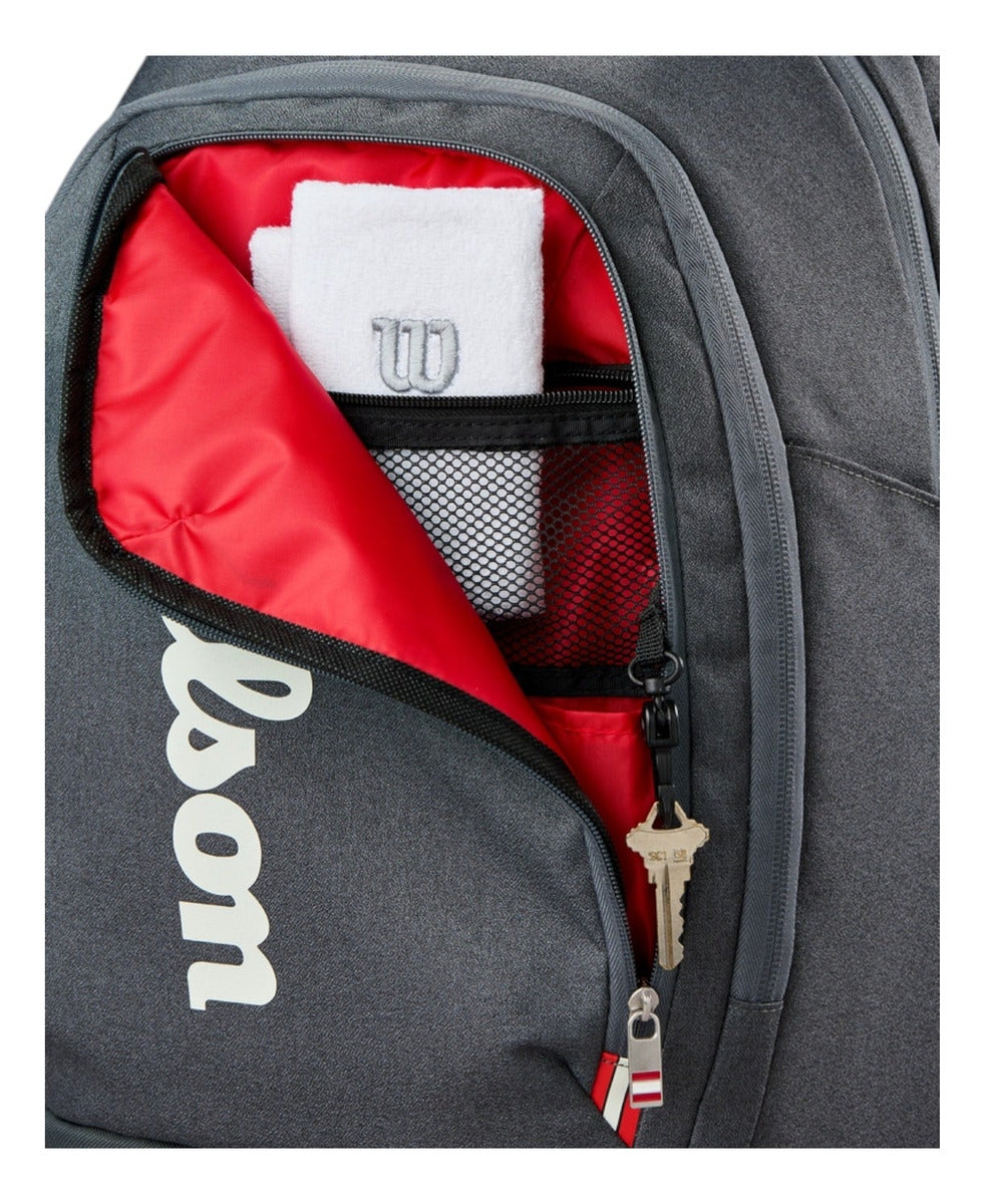 Backpack Wilson Tour Negra 2025 2 Raquetas