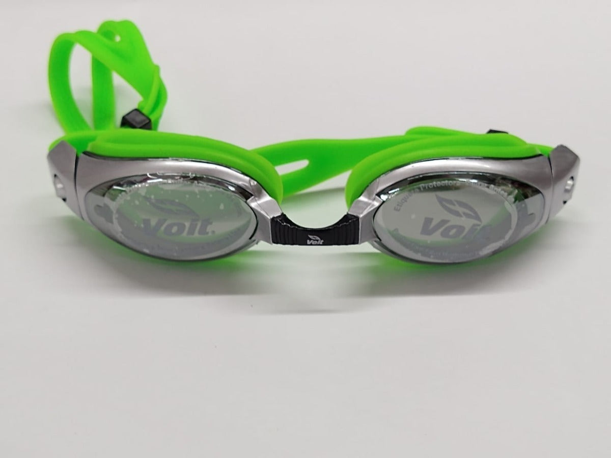 Goggles Voit Max Speed Plateado Verde  Natacion