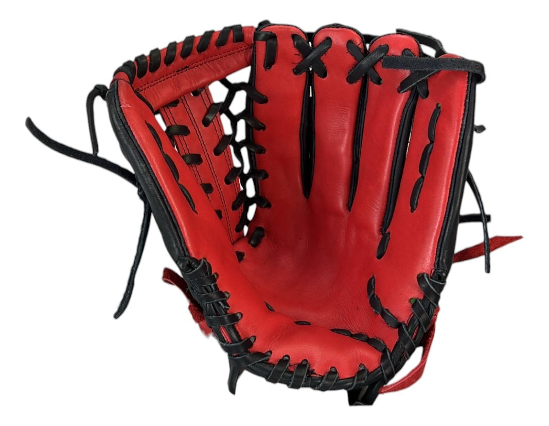 Guante De Beisbol Radach Pro Fielder K 12.75in Negro Rojo