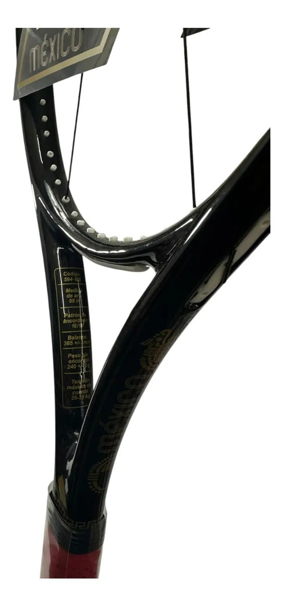 Raqueta Frontenis Masterpro México 4.0 Negra Carbon 240g 1/8