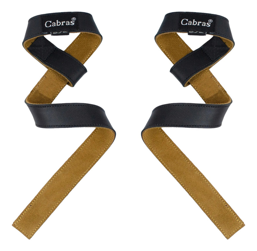 Straps Cabras Para Levantamiento De Pesas Piel Color Black