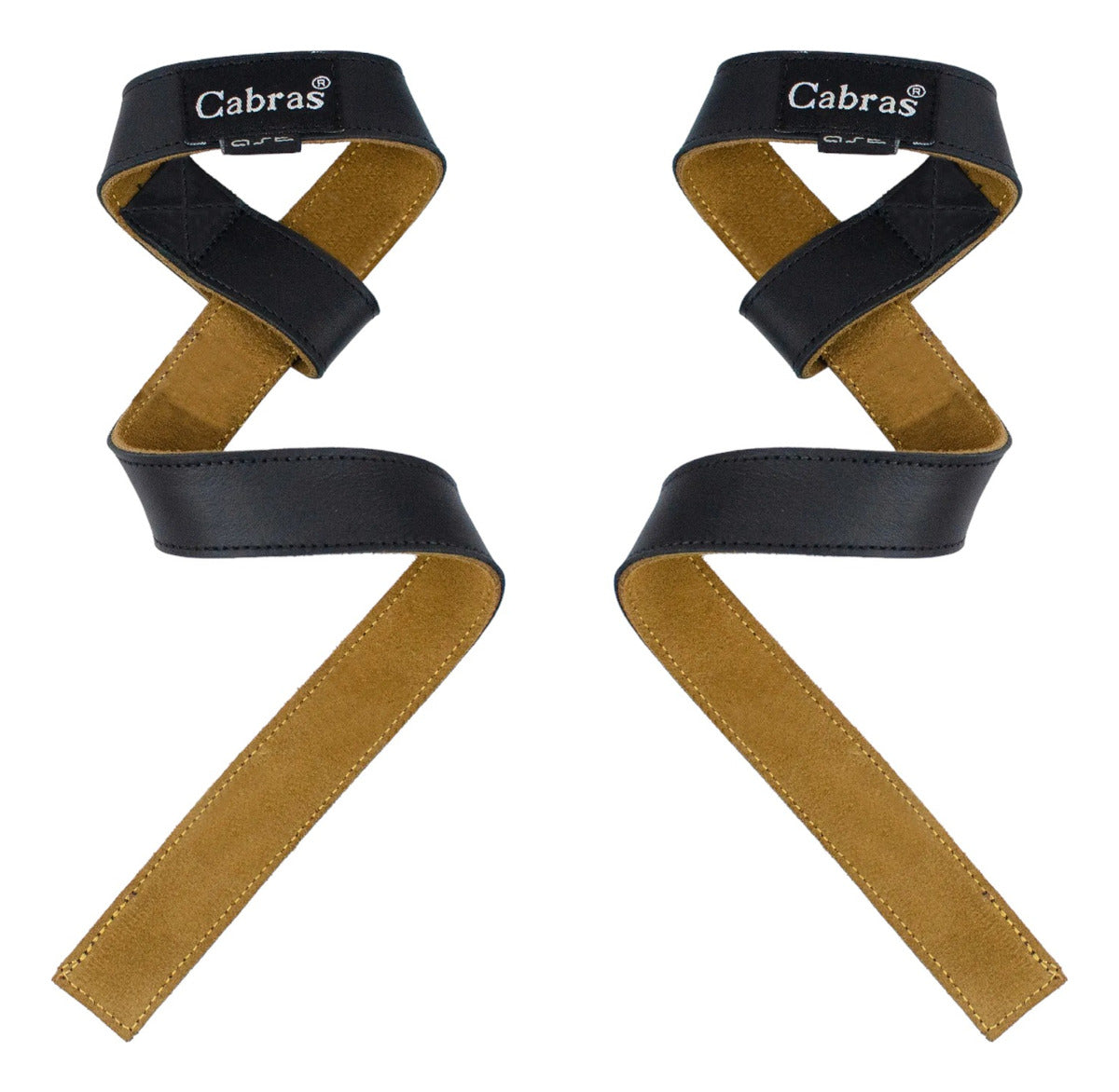 Straps Cabras Para Levantamiento De Pesas Piel Color Black