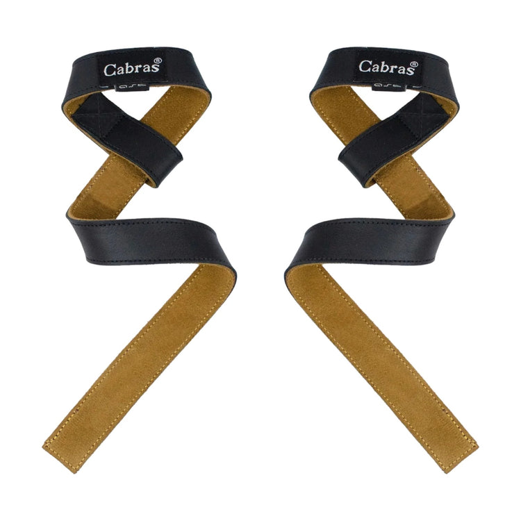 Straps Cabras Para Levantamiento De Pesas Piel Color Black