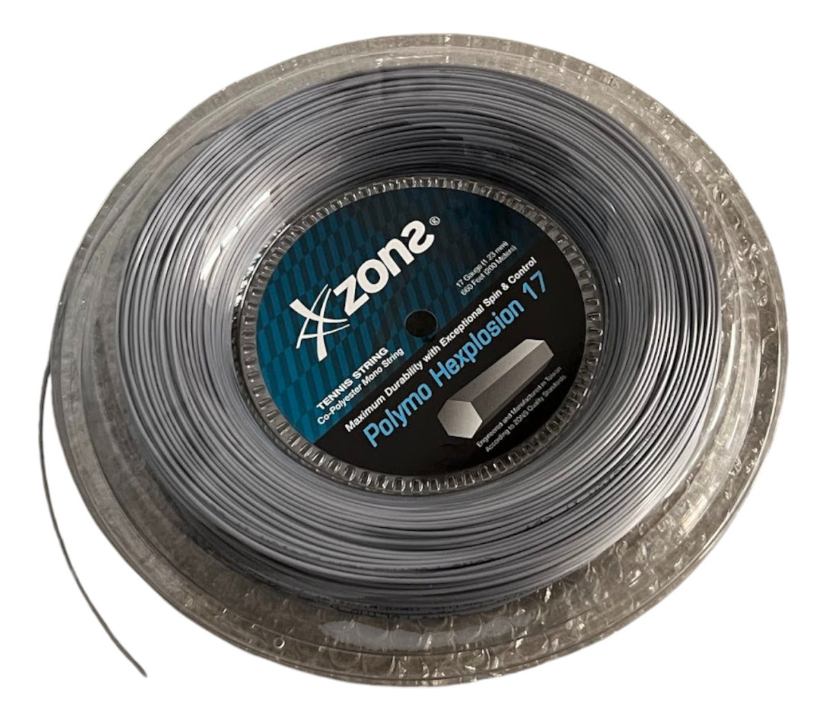 Rollo De Cuerda Zons Polymo Hexplosion Plateado 17