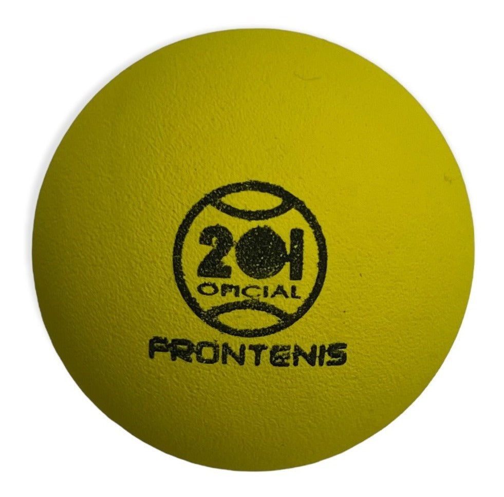 Pelota Frontenis Amarilla 201 Bote Con 3 Piezas