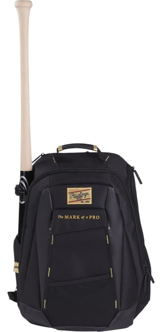 Backpack De Béisbol Rawlings Gold Collection Utility Black