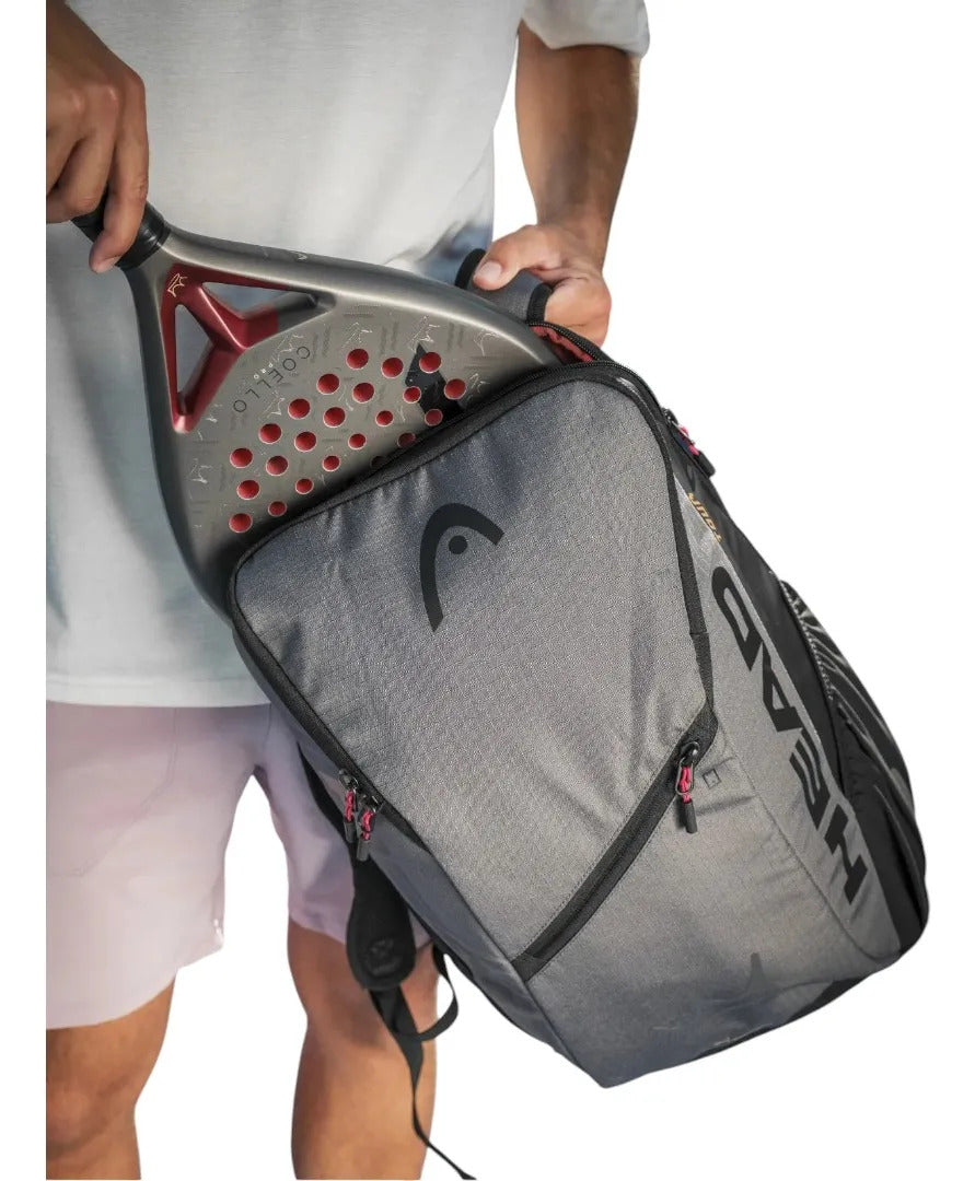 Mochila Pádel Head Coello Tour Backpack 25l Gris 2026