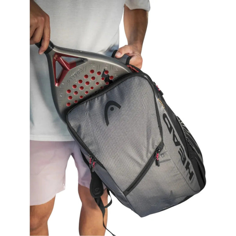Mochila Pádel Head Coello Tour Backpack 25l Gris 2026
