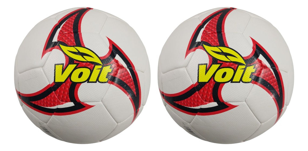 2- Pack Balón Voit Shuriken Hibrido N° 5 Color Blanco/rojo