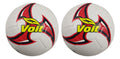 2- Pack Balón Voit Shuriken Hibrido N° 5 Color Blanco/rojo