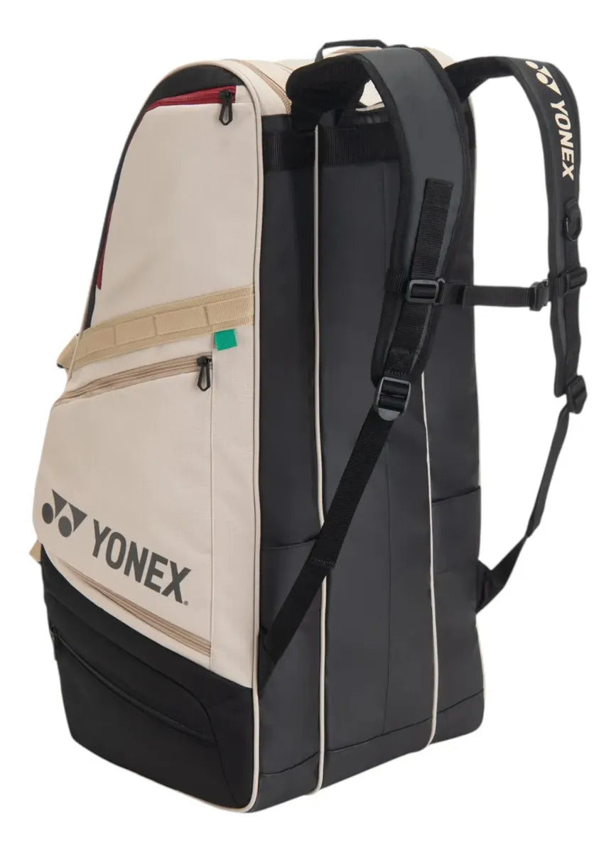 Raquetero Tenis Yonex Gearlogic Racquet Bag 9 Raquetas Beige Beige