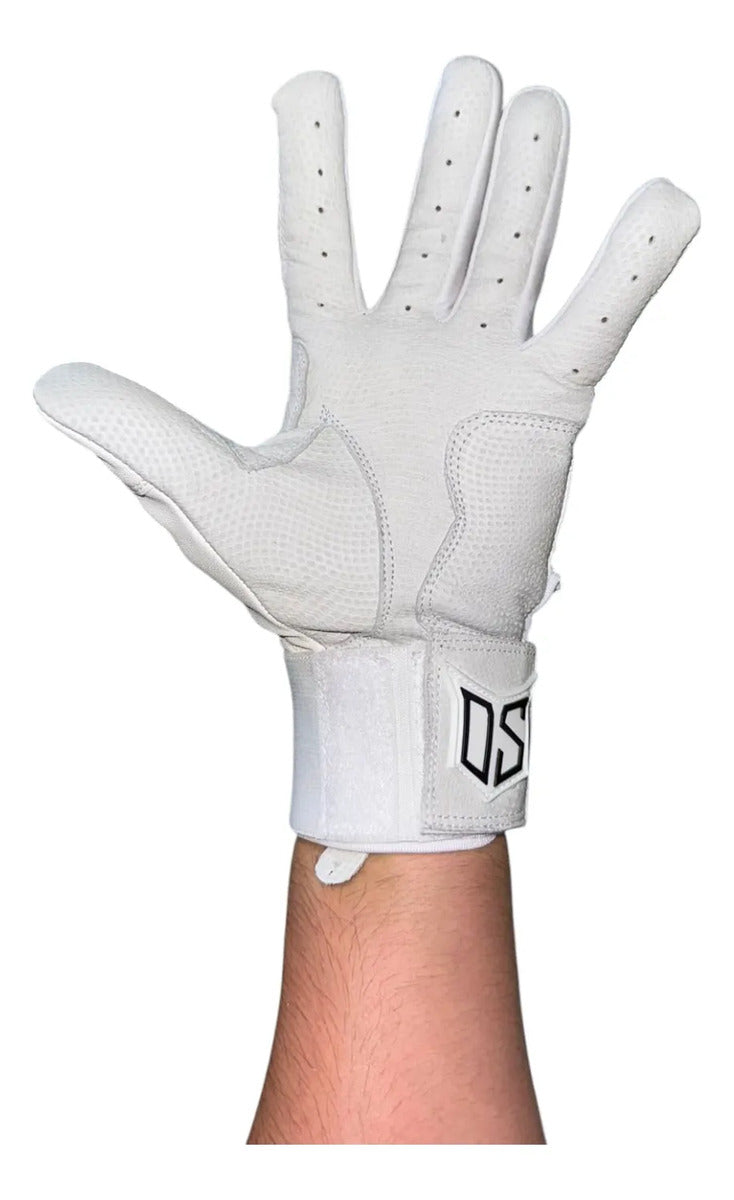 Guantes Bateo Demon Slugger Ds Long Cuff Blanco Xl