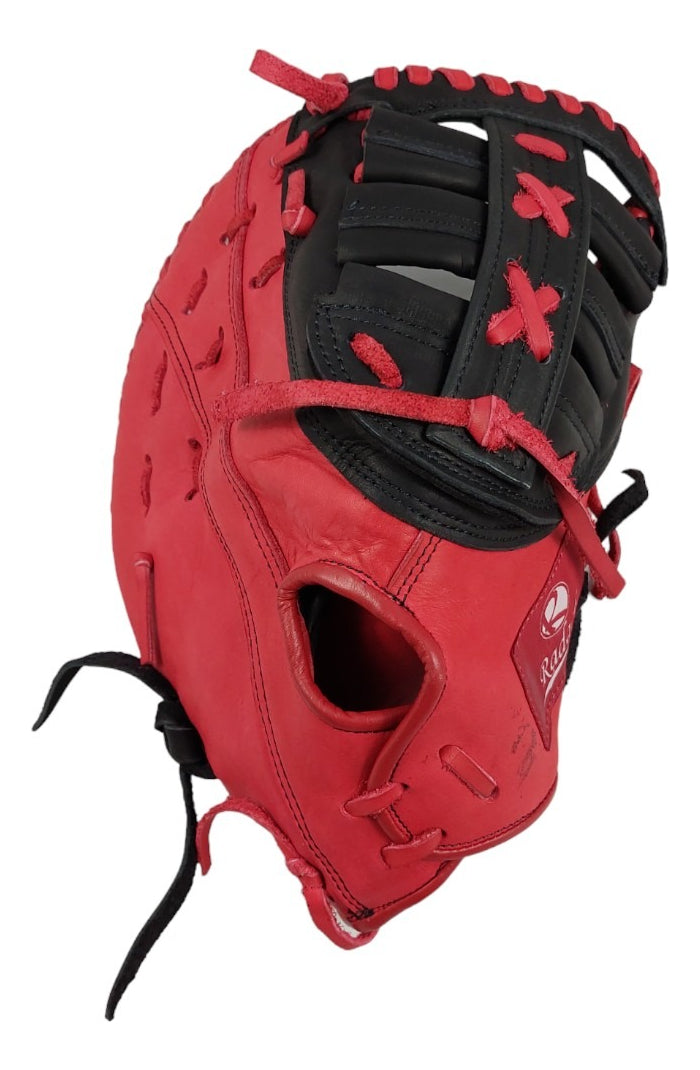 Guante De Beisbol Radach Pro Primera Base 12.75 Rojo Negro