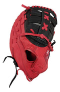 Guante De Beisbol Radach Pro Primera Base 12.75 Rojo Negro
