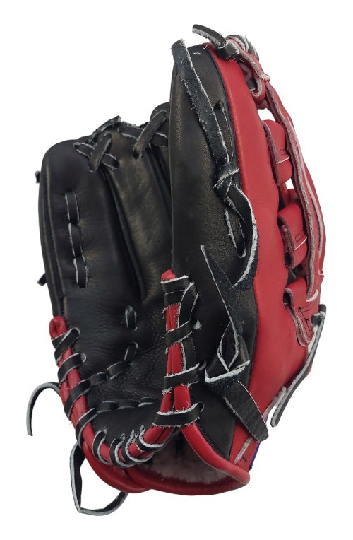Guante De Beisbol Radach Rookie Zurdo 13in Rojo/ngo Caja H