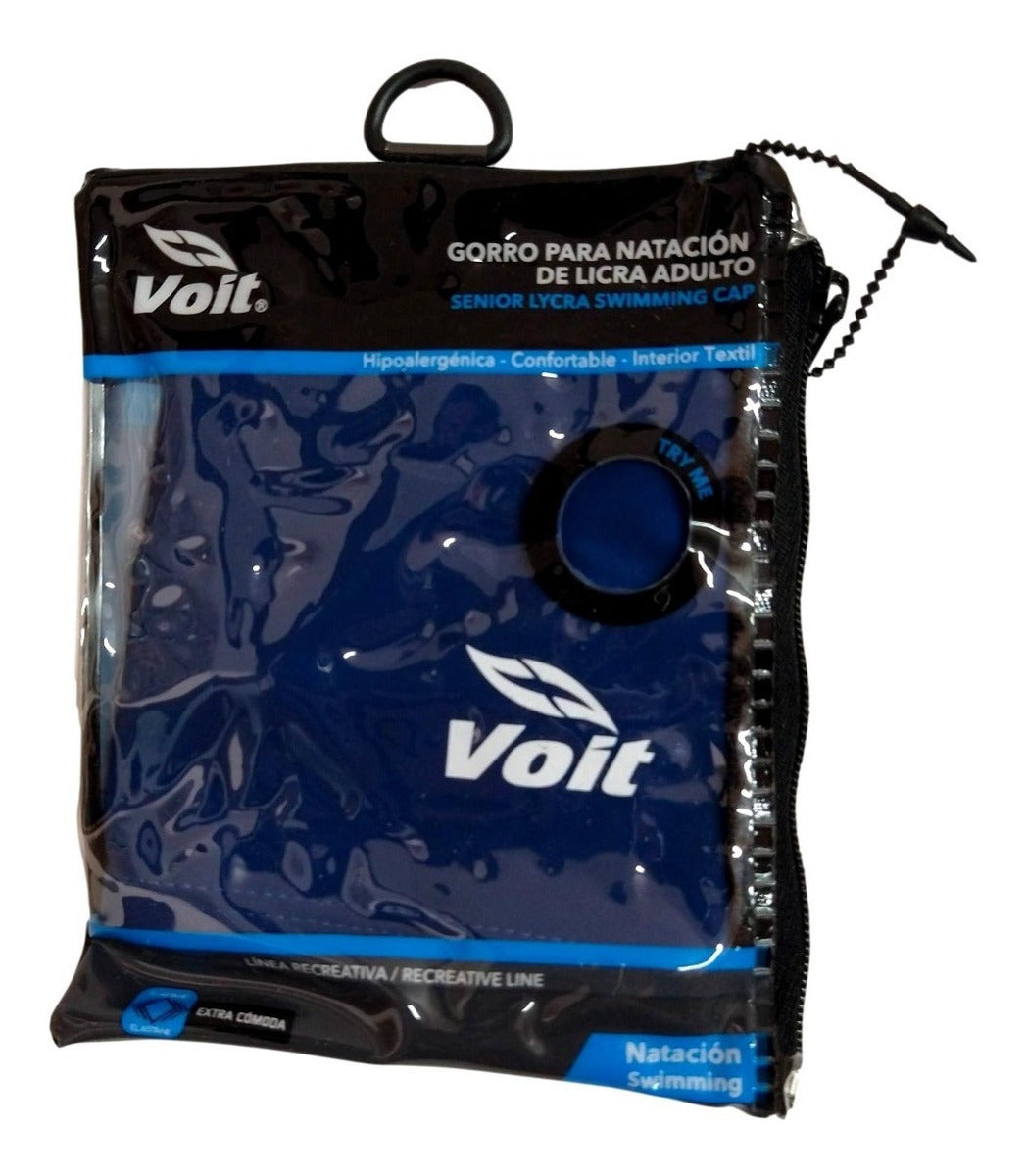 Gorra De Natación Voit De Licra Adulto Marino