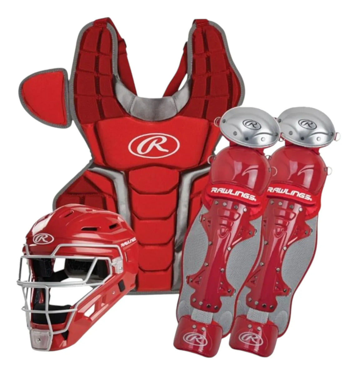 Arreo Catcher Rawlings Renegade 2.0 Adulto Rojo 3 Piezas