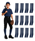 Pack 12 Pares Medias Deportivas Juveniles 10-13 Marino