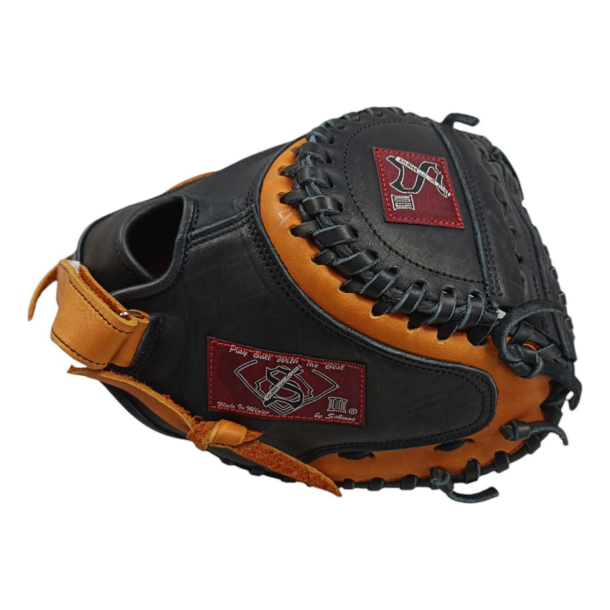 Guante De Catcher De Softbol Salinas 34 Negro/miel