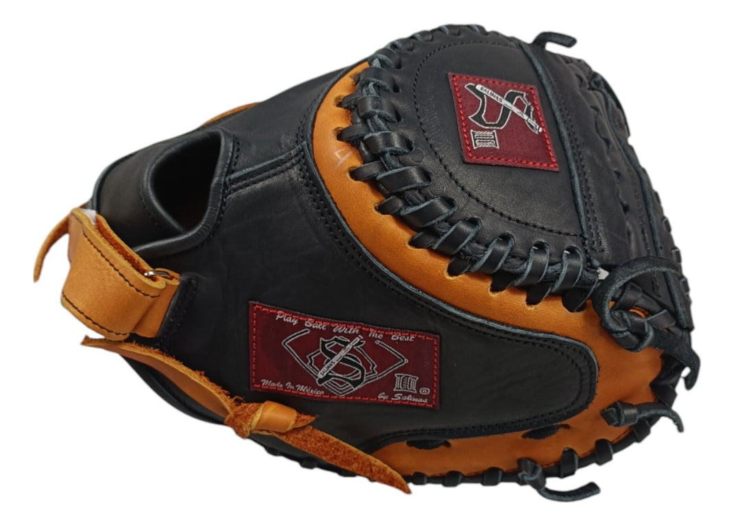 Guante De Catcher De Softbol Salinas 34 Negro/miel