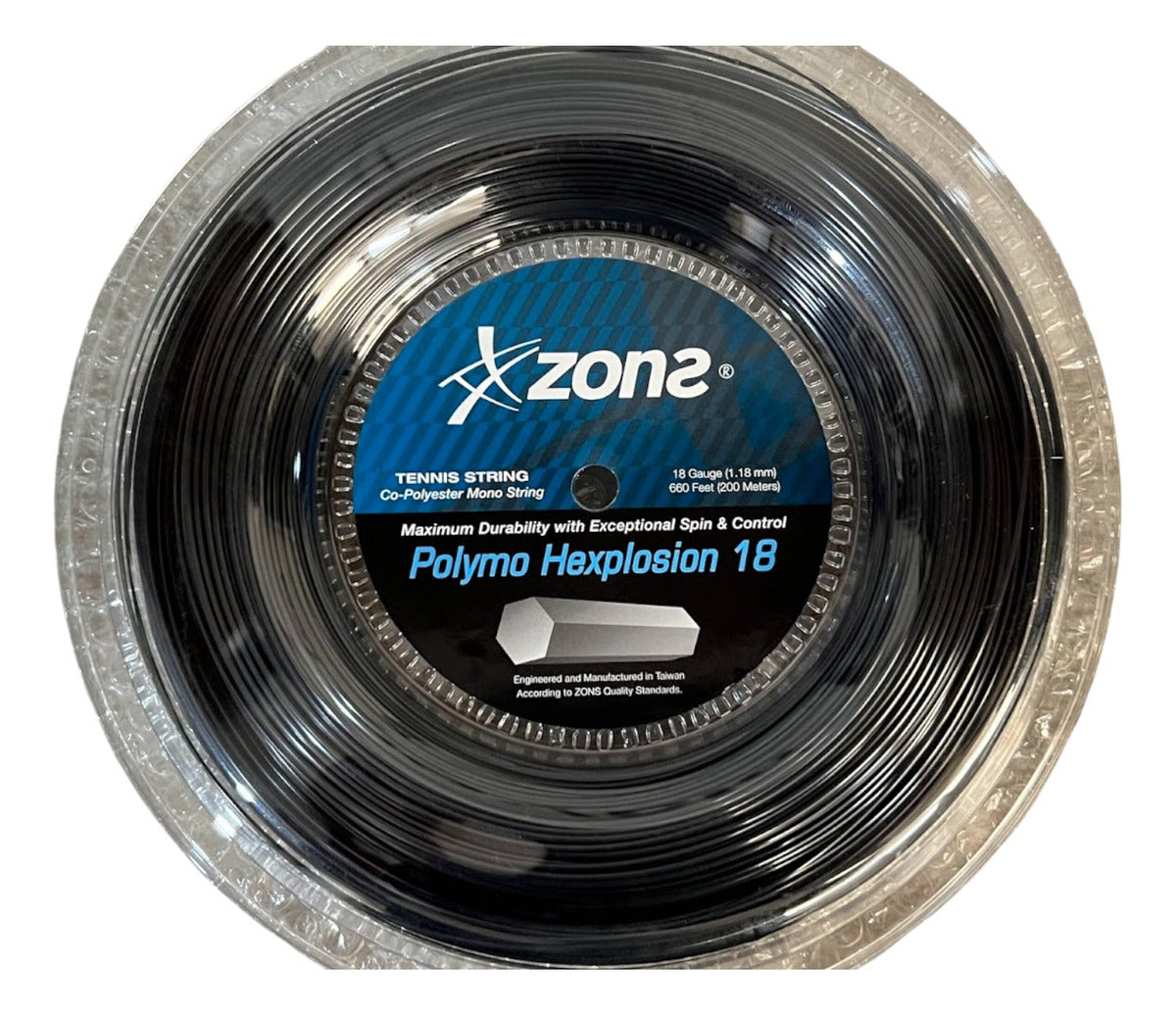 Rollo De Cuerda Zons Polymo Hexplosion Black 1.18mm 18