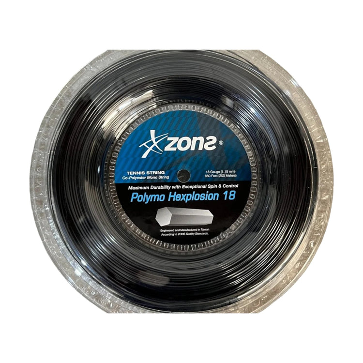 Rollo De Cuerda Zons Polymo Hexplosion Black 1.18mm 18