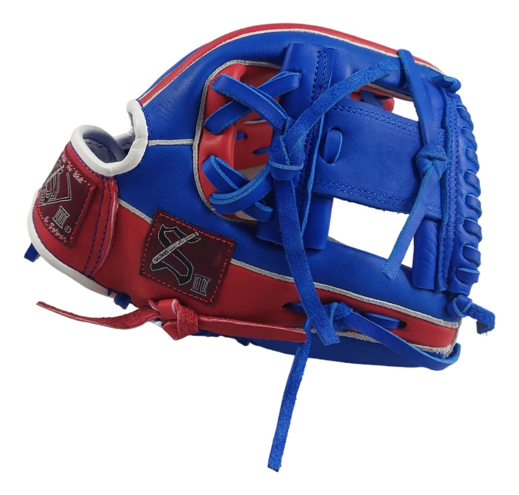 Guante De Beisbol Salinas 11.5 Caja I Azul/rojo