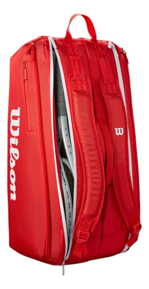 Raquetero Wilson Super Tour 9pk Rojo