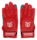 Guantes De Bateo Para Niño Demon Slugger Rojo Beisbol Yxl