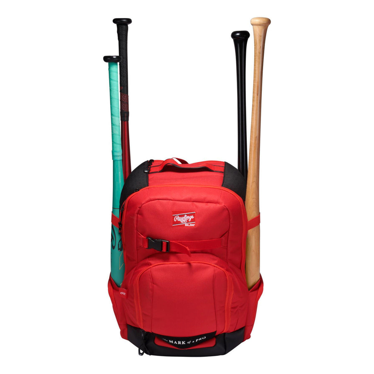 Back Pack Rawlings Beisbol Softbol Journey Players Rojo