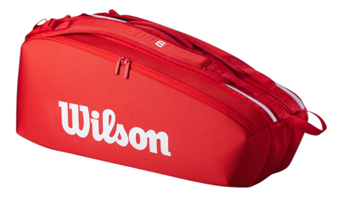 Raquetero Wilson Super Tour 6pk Rojo