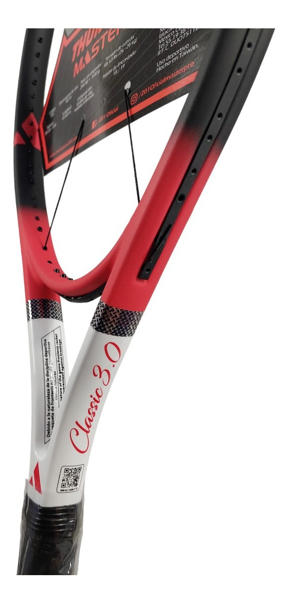 Raqueta Para Frontenis Master Pro 3.0 Clásica Thunder  1/8