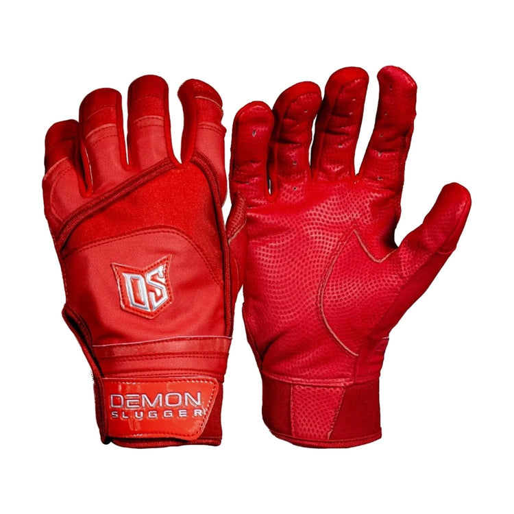 Guantes De Bateo Demon Slugger Ds Silver Rojo Mediana