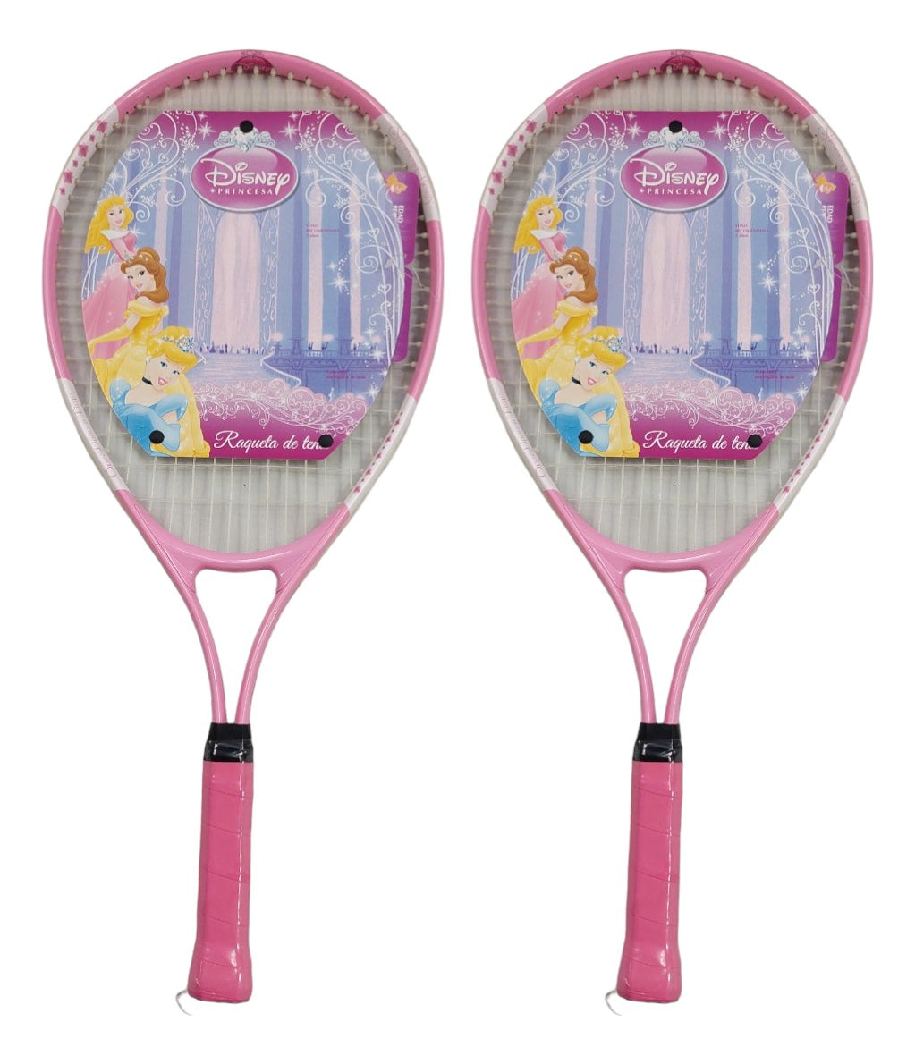 2 Pack Raqueta De Tenis Princesas 23 D 7 A 8 Años Niña
