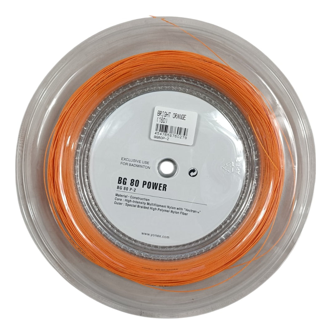 Rollo Yonex Badminton Bg80 Power Orange
