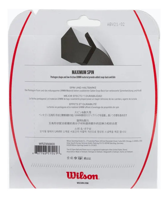 3 Pack Set De Cuerda Wilson Revolve Spin Verde 1.30mm 12.2m