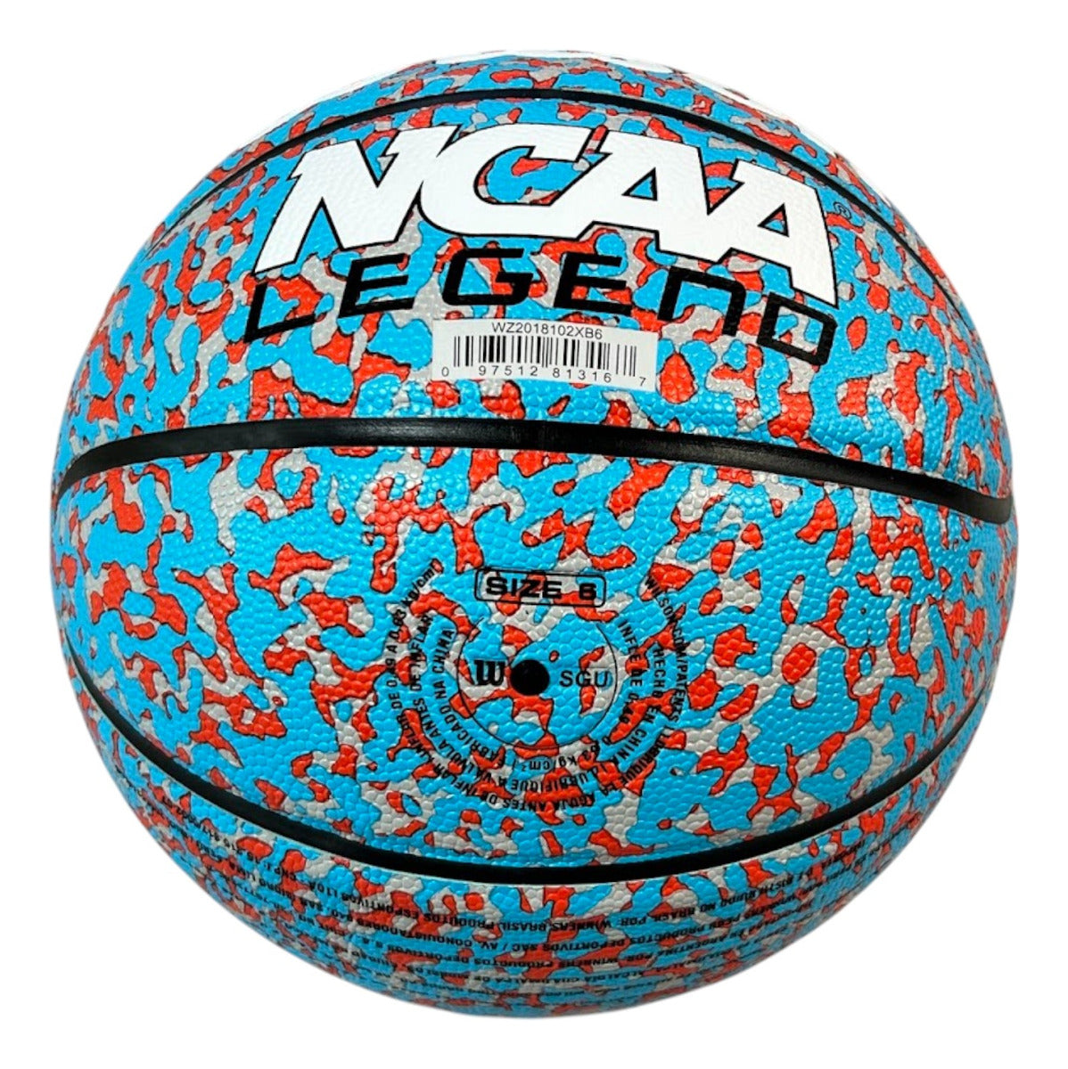 Balon De Basquetbol Wilson Ncaa Legend Rojo #7