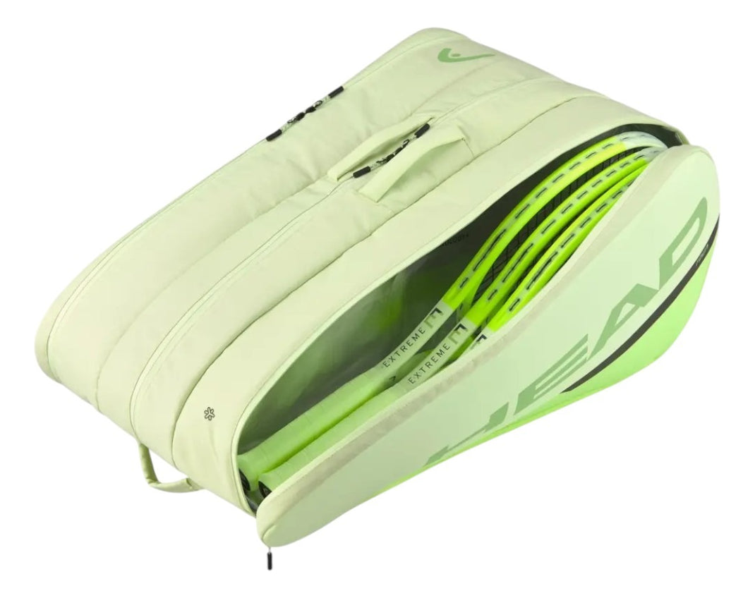 Raquetero Head Tour Racquet Bag Xl Extreme Verde Para 15 Raq