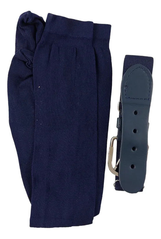 Pantalón Béisbol Radach Talla 32 Blanco Medias Cinto Marino