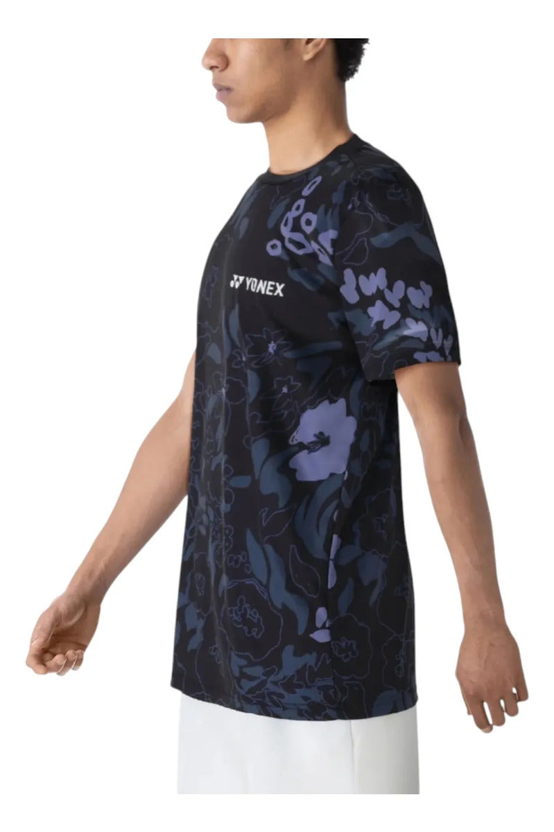 Playera Yonex 16621ex Negra Tenis Padel Badminton