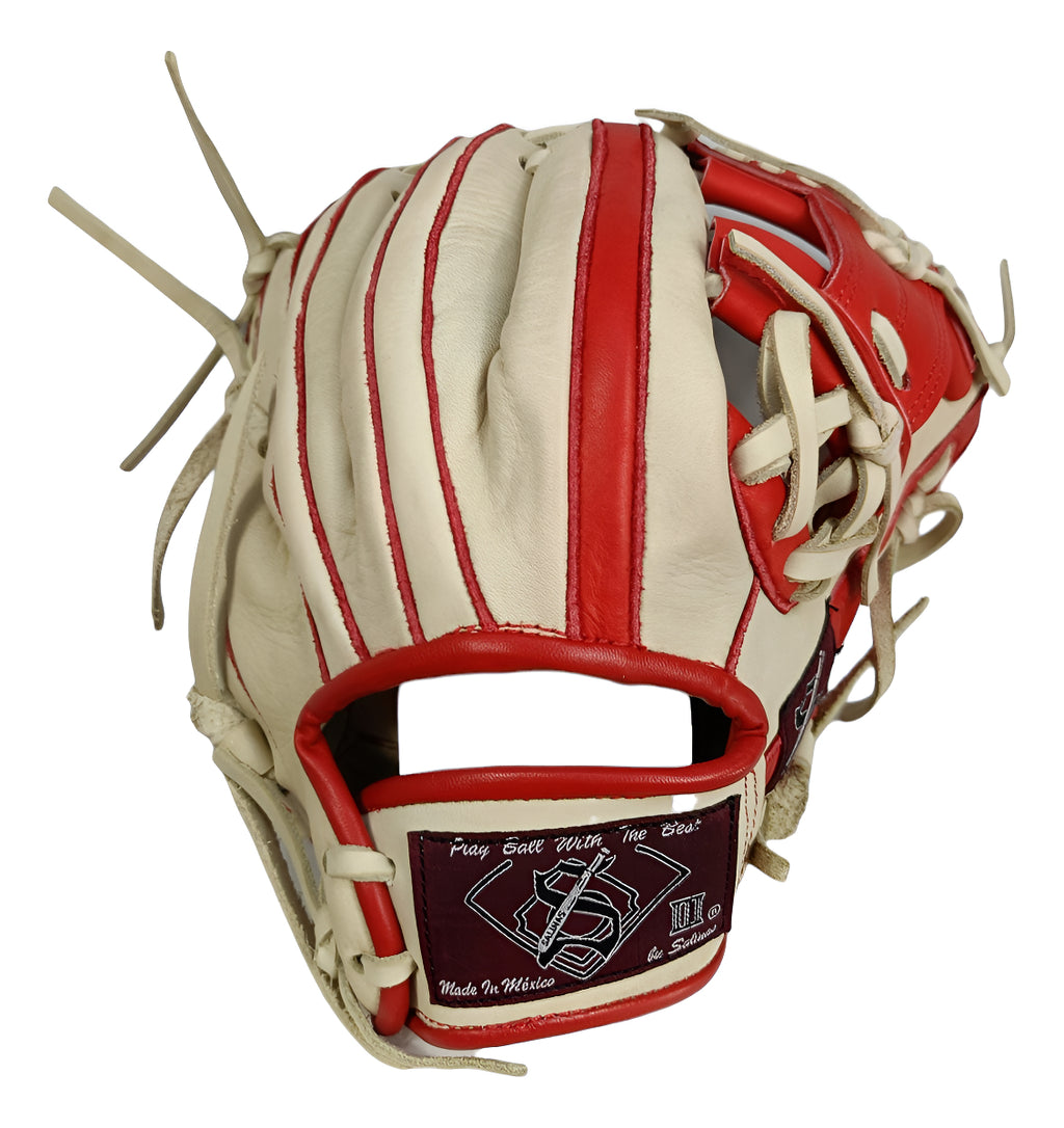 Guante De Béisbol Salinas 11.5 Caja I Bone / Rojo