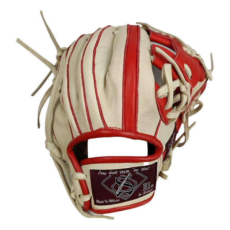 Guante De Béisbol Salinas 11.5 Caja I Bone / Rojo