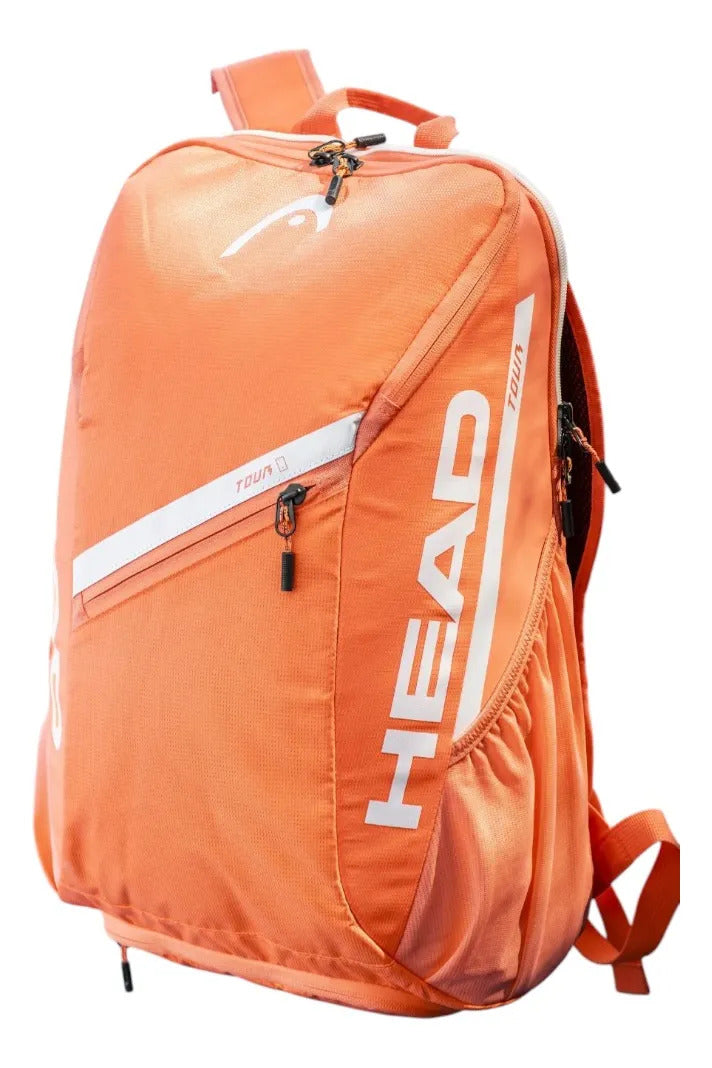 Backpack Mochila Head Tour 25l Naranja Para Tenis Pádel